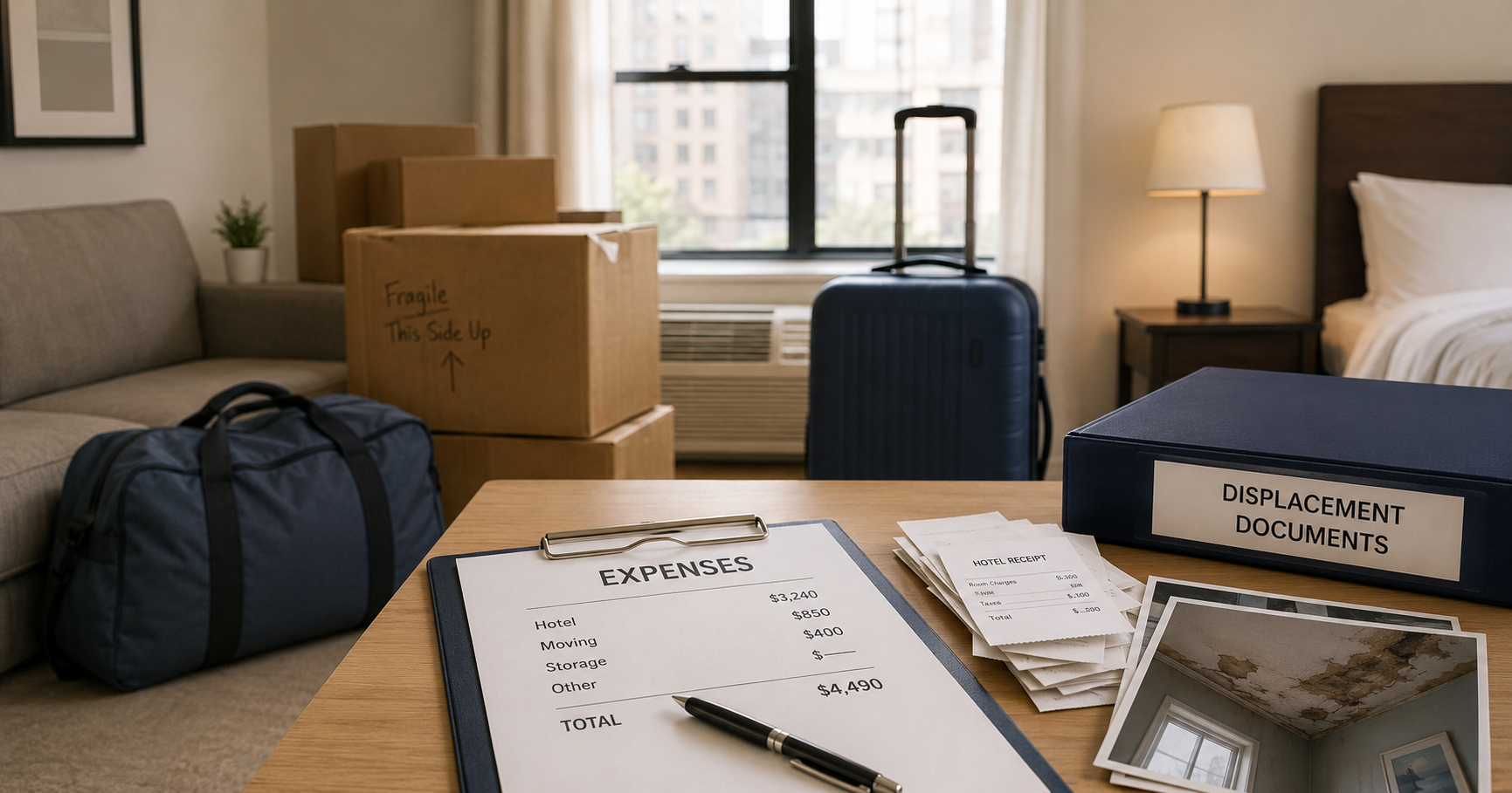 If Your Apartment Becomes Unlivable, Can Your Landlord Pay for Hotel or Moving Costs?